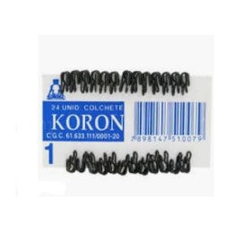 Colchete korona preto - n.1 c/ 144 unds Colchete korona preto - n.1 c/ 144 unds
