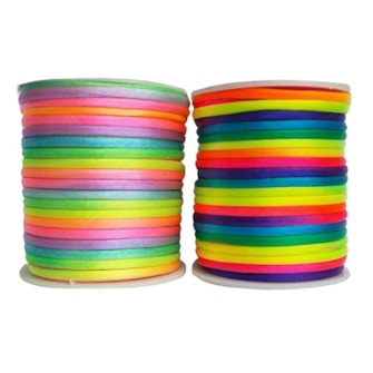 Cordão cetim  multicolor -  3 mm c/ 25 mts