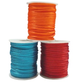 Cordão de cetim rabo de rato 3 mm c/ 25 mts