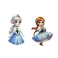 Decalque termocolante frozen 4,5 cm x 3 cm - tam p - c/ 10 unds 