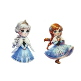 Decalque termocolante frozen 4,5 cm x 3 cm - tam p - c/ 10 unds  Decalque termocolante frozen 4,5 cm x 3 cm - tam p - c/ 10 unds