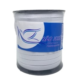 Elastico algodão branco n.18 (11,0 mm)  rolo c/ 100 mts