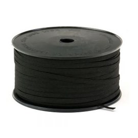 Elastico algodão preto n.08 (5,0 mm) rolo c/ 100 mts