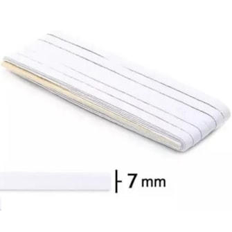 Elastico pigeon branco n.12 - 7 mm  pc c/ 10 mts Elastico pigeon branco n.12 - 7 mm  pc c/ 10 mts