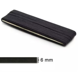 Elastico pigeon preto n.10 - 6 mm - pc c/ 10 mts Elastico pigeon preto n.10 - 6 mm - pc c/ 10 mts