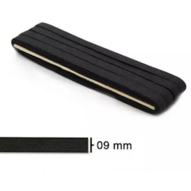 Elastico pigeon preto n.14 - 9 mm  pc c/ 10 mts