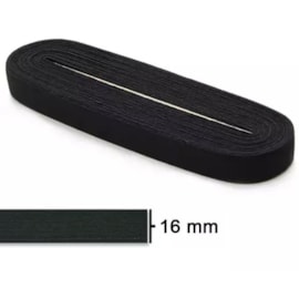 Elastico pigeon preto n.24 - 16 mm - pc c/ 10 mts