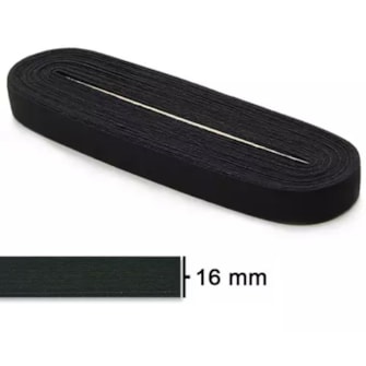 Elastico pigeon preto n.24 - 16 mm - pc c/ 10 mts