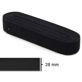 Elastico pigeon preto n.38- 28 mm - pc c/ 10 mts