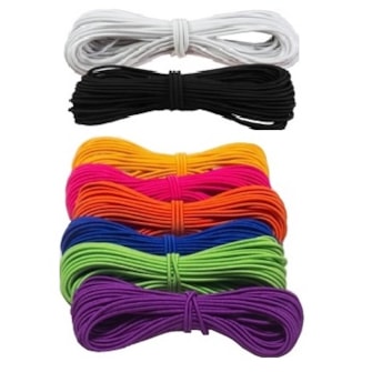 Elastico rolico 15 r bco/ cores - 2,8 mm - pc c/ 10 mts