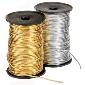 Elastico roliço 6 r metalizado - rolo c/ 50 mts