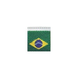 Etiqueta bordada  brasil 18495  tam: 1,00cm x 1,5 cm pacote c/ 10 unds