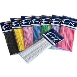 Fecho plastico encartelado 11 cm x 4 mm c/ 100 unds Fecho plastico encartelado 11 cm x 4 mm c/ 100 unds