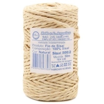 Fio de sisal ref.500/2 c/ 50 mts