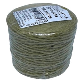 Fio juta natural - 4 mm - 2 cabos   rolo c/ 100 mts Fio juta natural - 4 mm - 2 cabos   rolo c/ 100 mts