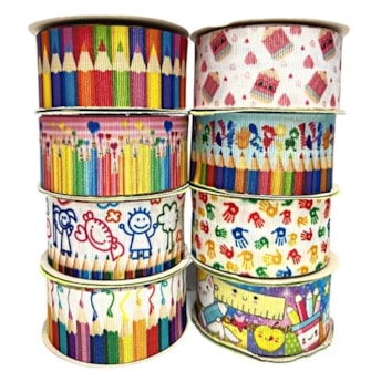 Fita art fita gorgurão escolar  - 38 mm c/ 10 mts Fita art fita gorgurão escolar  - 38 mm c/ 10 mts