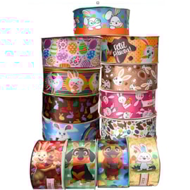 Fita cetim estamp pascoa  gitex  4600/ 9   38 mm c/ 10 mts