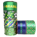 Fita cetim estampada bella fita  - copa do mundo - 38 mm - rolo c/ 10 mts
