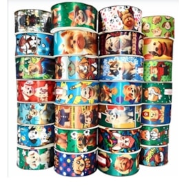 Fita cetim estampada gitex pet ref. 4600/9 38 mm c/ 10 mts