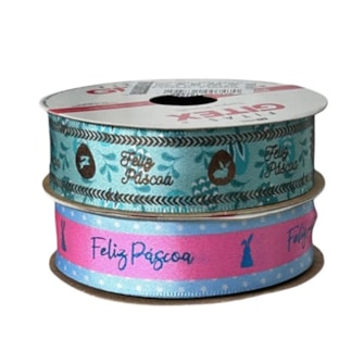 Fita cetim estampada  gitex  ref. 7600/5 - 22 mm c/ 10 mts