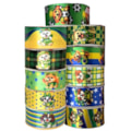 Fita cetim gitex ref.4000 - 38 mm - c/ 10 mts - pet  copa do mundo