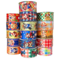 Fita cetim gitex  ref. 4000/4600 estampa pet festa junina - 38 mm c/ 10 mts
