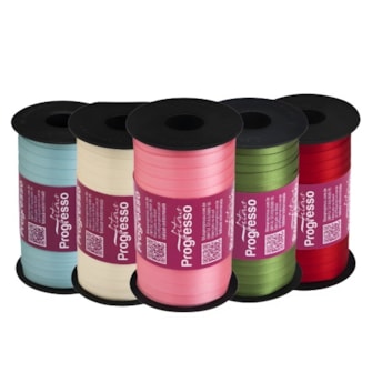 Fita cetim progresso cf 01 largura 7 mm carretel c/ 100 mts