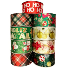 Fita cinderela ref.901t - natal - 38 mm c/ 10 mts