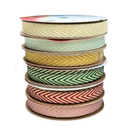 Fita dec. espinha de peixe metalica  sinimbu  ref 1976 /10 mm c/10mts  Fita dec. espinha de peixe metalica  sinimbu  ref 1976 /10 mm c/10mts