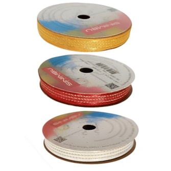 Fita decorativa sinimbu natal  ref. 1997/10 - 10 mm  c/ 10 mts