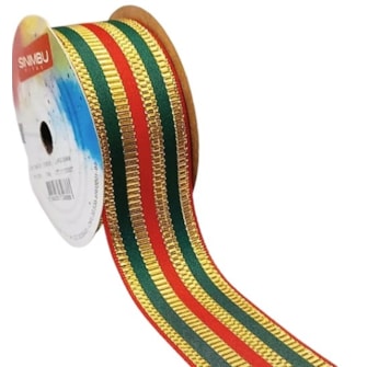 Fita decorativa sinimbu natal  ref. 1998/38 - 38 mm  c/ 10 mts