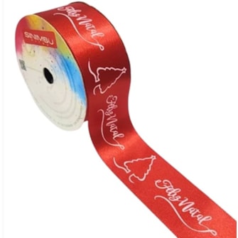 Fita decorativa sinimbu natal  ref. 2006/38-38 mm  c/ 10 mts