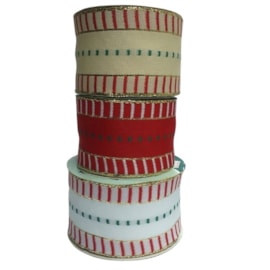 Fita firal decorativa natal ref. 0975.1 - 60 mm c/ 9.15 mts
