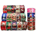 Fita gitex cetim estampada pet natal   ref. 4000 - 38 mm c/ 10 mts