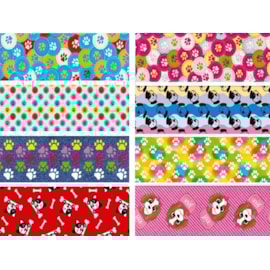 Fita gitex cetim estampada  pet  ref. 4000/4600 - 22 mm c/ 10 mts Fita gitex cetim estampada  pet  ref. 4000/4600 - 22 mm c/ 10 mts