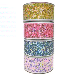 Fita gitex  cetim poliester floral  ref 8800/9 - 38 mm c/ 10 mts Fita gitex  cetim poliester floral  ref 8800/9 - 38 mm c/ 10 mts