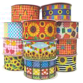 Fita gorgorão estampada art fita - 38 mm c/ 10 mts - festa junina Fita gorgorão estampada art fita - 38 mm c/ 10 mts - festa junina