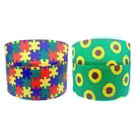 Fita gorgurão estampada gitex 4650/9    38 mm  c/ 10 mts Fita gorgurão estampada gitex 4650/9    38 mm  c/ 10 mts