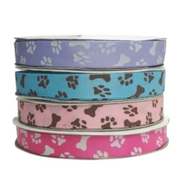 Fita  gorgurao estampada melaço pet  - 1.5 cm c/ 40 mts