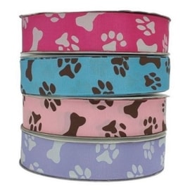 Fita  gorgurao estampada melaço pet  - 2.5 cm c/ 40 mts