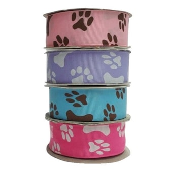Fita melaço gorgorão estampada pet - 2.5 cm c/ 10 mts
