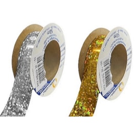 Fita metaloide holografica  10 mm c/ 50 mts  