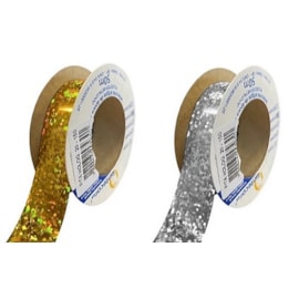 Fita metaloide holografica  15 mm c/ 50 mts  