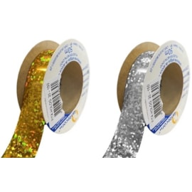 Fita metaloide holografica  20 mm c/ 50 mts  