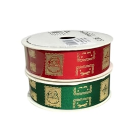 Fita progresso cetim natal ref. ecf 05h 22 mm c/ 10 mts