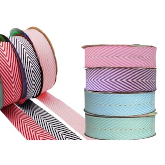 Fita  sinimbu 1875/22 - com fio lurex   larg.: 22 mm pç c/ 10 mts