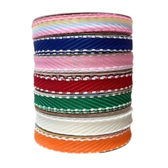 Fita sinimbu decorativa listra pesponto ref. 2008- 10 mm - 10 mts