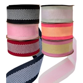 Fita sinimbu decorativa xadrez ref. 2000 - 38 mm - 10 mts