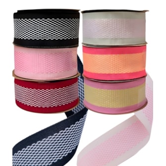 Fita sinimbu decorativa xadrez ref. 2000 - 38 mm - 10 mts