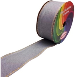 Fita sinimbu jeans ref. 1785-38 mm c/ 10 mts - promoção Fita sinimbu jeans ref. 1785-38 mm c/ 10 mts - promoção